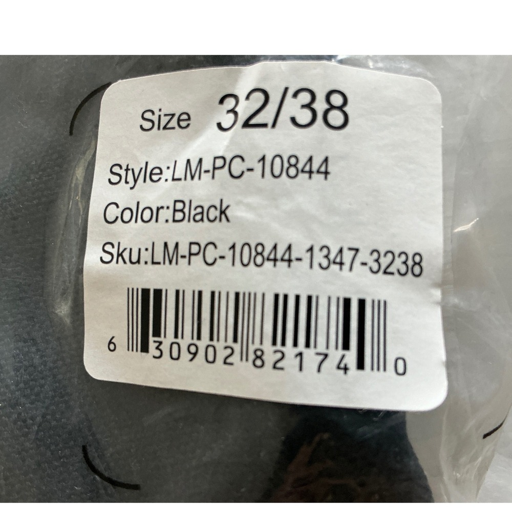 LJ&S Double Front Utility Work Pants for Tall Men Black Size 32/38 New With tags - Picture 6 of 8